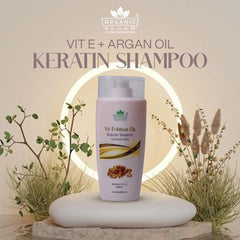 VITAMIN E + ARGON OIL KERATIN SHAMPOO (SULPHATE FREE)