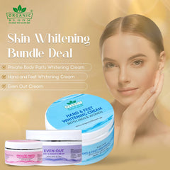 Skin Whitening Deal ( Private Parts Whitening + Hand Feet + Even Out cream)